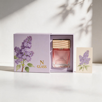 Ensemble de flacons vides pour diffuseur de parfum, aromathérapie, 100 ml, capuchon en bois de rose turquoise, 215 g
