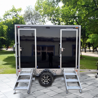 Remorque WC et Douche Mobile Préfabriquée Portable pour Location Extérieure à Vendre