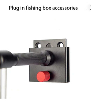 Boîte de pêche universelle télescopique en alliage d'aluminium et de magnésium, cadre de lumière de pêche de nuit, accessoires d'équipement de pêche