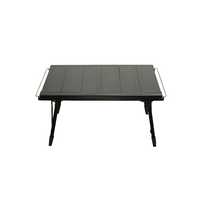 Table de camping pliante moderne en aluminium léger avec housse en maille, mobilier d'extérieur portable pour pique-nique