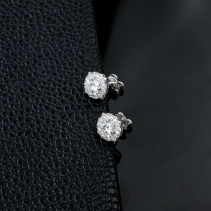 Women's Trendy Elegant 925 Silver Rhodium Plated Cultivated Diamond Pendant Earrings-Gift - Product Image 5