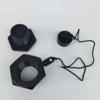 Valve de vidange hexagonale industrielle en PVC pour bateau gonflable de 36 mm, accessoires de transom pour kayak et surf