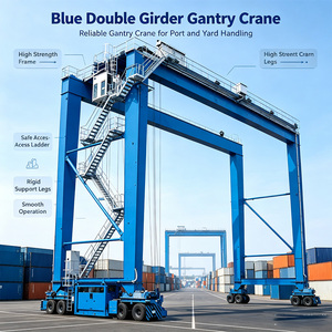 Grue portique sur rail Shenghua 40 tonnes (<span class=keywords><strong>RMG</strong></span>) avec moteur, roulement et boîte de vitesses, portée 20-50m pour la manutention de conteneurs en port - Product Image 1