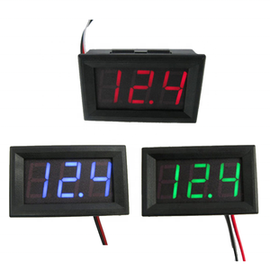 מיני 0.56 אינץ דיגיטלי metmetc 0-100v לוח מטר שלושה צבעים 6v 12v 12v חשמלי חשמלי בתדר <span class=keywords><strong>dc</strong></span> תדר 22mm זרם <span class=keywords><strong>dc</strong></span> - Product Image 3