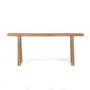 Banco Moderno y Duradero de Madera Maciza Rústica para Interiores, Mueble de Asiento para Comedor, Sala de Estar, Entrada, Venta al por Mayor para Hoteles - Product Image 1