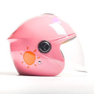 Cascos de Motocicleta para Niños, Casco de <span class=keywords><strong>Moto</strong></span> Abierto de Seguridad, Suministro al por Mayor de Fábrica, Material ABS, Casco Jet para Niños, Cuatro Estaciones - Product Image 5
