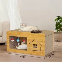 Grattoir interactif pour chat en gros, nid de jeu, papier ondulé, planche à gratter pour chat, jouet pour chat
