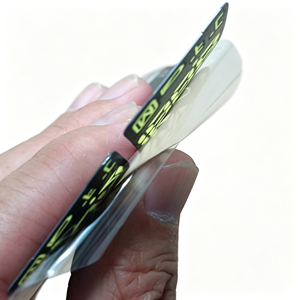 Autocollant de membrane pour panneau de commande à sept segments personnalisé OEM, film miroir, encre fluorescente, impression sérigraphique PET adhésive - Product Image 1