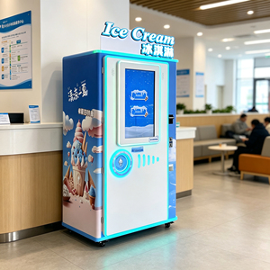 Machine à glaces automatique à écran tactile 32 pouces, vente flash, pour centre commercial, cinéma, parc - Product Image 1