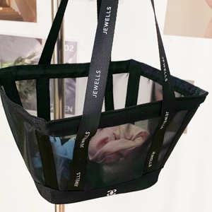 Bolsa de Cosméticos Impermeable de Malla, Bolsa de Aseo de Viaje de Gran Capacidad con Logotipo Impreso - Product Image 2