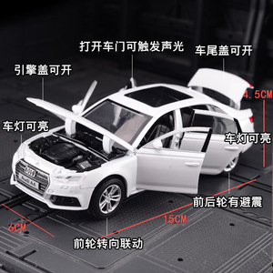 JKM modelo de alta Blanco clásico Diecast 1/32 coches de <span class=keywords><strong>escala</strong></span> A4 coche <span class=keywords><strong>Real</strong></span> modelos de fundición para regalo de - Product Image 2