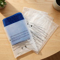 Sacs compostables 100% biodégradables en amidon de maïs pour vêtements, sacs auto-adhésifs pour vêtements