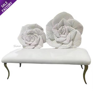 Juego de Sofás de Terciopelo Crema con Patas de Acero Inoxidable de Estilo Moderno, Muebles para Bodas, Decoración del Hogar, Sofá para Eventos y Fiestas para Novios - Product Image 3