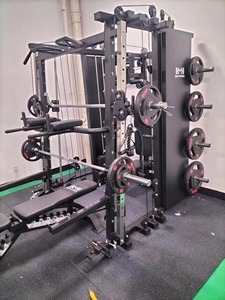 Bán buôn nhà phòng tập thể dục thiết bị tập thể dục | Thương mại đa chức năng Smith máy với 150kg trọng lượng Stack - Product Image 4