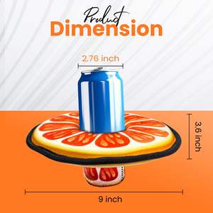 Portavasos Flotante para Piscina y Lago, Porta Cervezas Inflables, Posavasos Flotantes de Neopreno, Enfriador de Latas de Cerveza - Product Image 2