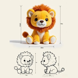Juguetes de peluche personalizados Diseño de muñecas Animal de peluche Juguete de muñeca suave - Product Image 1