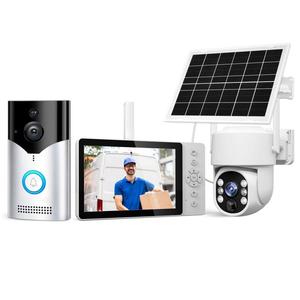 Offre Spéciale SriHome DH051 + DH002 + DH005 5 pouces écran HD PIR vidéo visuel sonnette réseau de Surveillance Wifi ensemble de caméras <span class=keywords><strong>sans</strong></span> <span class=keywords><strong>fil</strong></span> - Product Image 1