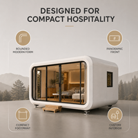 Maisonnette Modulaire Préfabriquée de Luxe Personnalisée en Forme de Cabane Apple avec Vitres Panoramiques pour Projets Hôteliers, Glamping et Sites de Camping