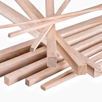 Bâtons carrés en bois de pin naturel, droites et drogues, pour la construction et l'artisanat – Approvisionnement direct usine