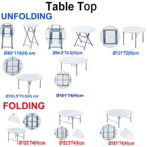<span class=keywords><strong>Mesa</strong></span> <span class=keywords><strong>Redonda</strong></span> Plegable Ligera de 4, 5 y 6 Pies para Alquiler en Eventos - Product Image 2