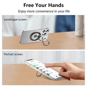 Support magnétique pliable personnalisé avec logo couleur pour téléphone portable et support de doigt - Product Image 6