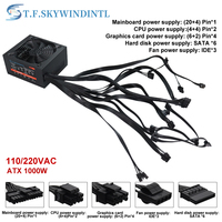 Alimentations Pc 1000w de haute qualité Alimentation Atx pleine tension PFC 1000w active pour les jeux Pc