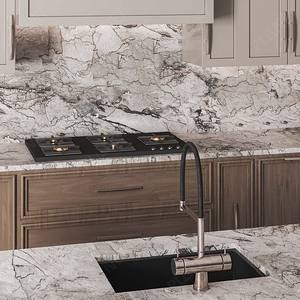 Tout nouveau tout en bois massif rouge cerise chêne palissandre noyer teck armoires de cuisine - Product Image 5