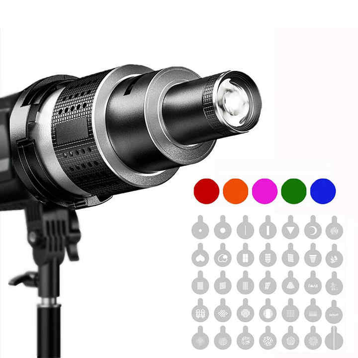 JUJNE Fotoflits Snoot Conische Lens Video Modelleervorm Fotostudio