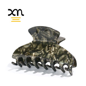 Pinces à cheveux XinMei classiques en acétate de cellulose biodégradable, <span class=keywords><strong>grande</strong></span> <span class=keywords><strong>taille</strong></span>, pinces plates en écaille de tortue pour cheveux épais, <span class=keywords><strong>pince</strong></span> à cheveux de 10 cm - Product Image 1