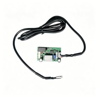 Sensor Kecepatan Angin DC Keandalan Tinggi 24V 0.3-2m/s Dapat Diatur untuk HVAC Duct UV Lamp Purifier Akurasi 0.1m/s Respon 1ms