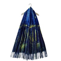 Impression personnalisée hiver chaud pas cher Pashmina écharpes et châles cachemire Pashmina châle hiver Chal De Pashmina