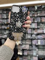 Étui de téléphone portable fait main avec cristaux de luxe et diamants 3D pour iPhone 11 12 13 14 15 16 17 Plus Pro Max