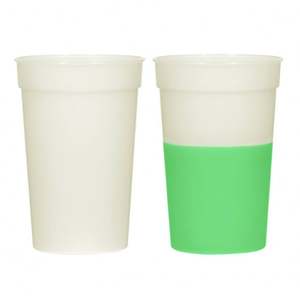 Nuevo Vaso de Agua Creativo con Purpurina Verde, Antiderrames, de PP, con Pajitas para Fiestas - Product Image 4