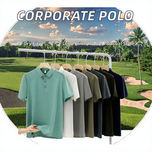 เสื้อโปโลผู้ชายแบบกำหนดเอง OEM ผ้าคอตตอนปิเก้ ปักโลโก้ แบรนด์ส่วนตัว เสื้อโปโลลำลองสำหรับตีกอล์ฟ ผู้ผลิตขายส่ง - Product Image 2