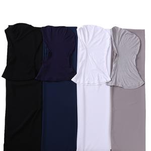 最新设计即时盖头忍者附加珍珠雪纺连帽头巾围巾方便穆斯林妇女 - Product Image 4