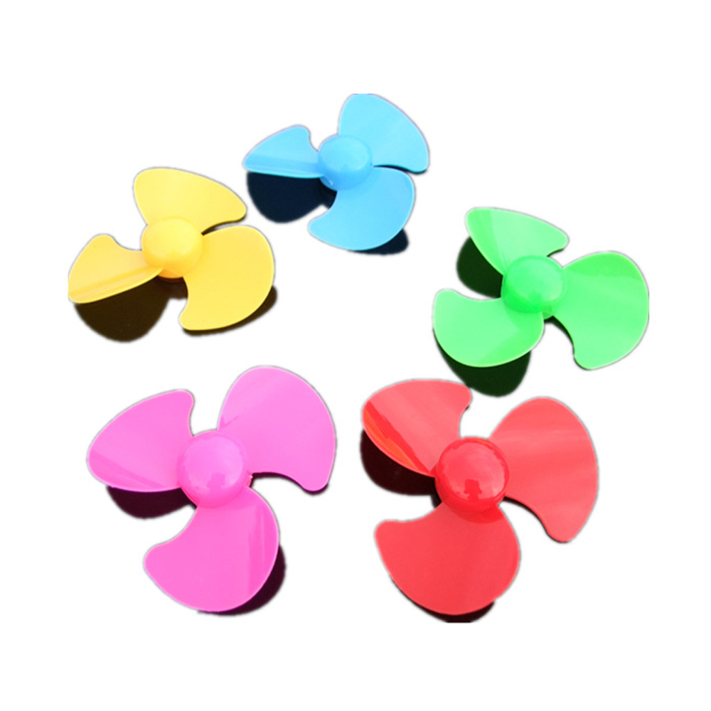 В наличии 5 цветов 50 мм с тремя лезвиями скоростной 3-лопастной Пропеллер подходит для 2 мм диаметр вала вентилятора набор «сделай сам» для экспериментов