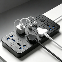 Prise de charge USB multifonction professionnelle 6 voies 3 USB Type C 3M avec CE ROHS