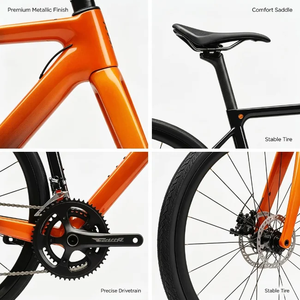 Flm Primo-pro 22 Speed Carbon Road 700c Full Wheelset Thru Axle Hydraulic Disc Aero Bike Racing Cycle Primo-pro Flm Primo-pro - Product Image 3