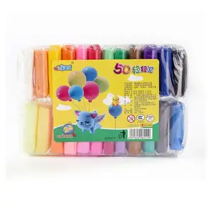 Paquete Simple de 24 colores, arcilla súper ligera, plastilina seca al aire, modelado DIY, educativo para niños