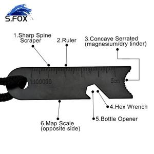 Allume-feu en acier de haute qualité <span class=keywords><strong>Tinder</strong></span> ajouté Fire Laser LOGO Flint Stone Wood Handle - Product Image 5