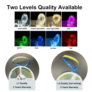 Cinta de luz <span class=keywords><strong>COB</strong></span> autoadhesiva de 8 mm de ancho para iluminación interior, decoración, 320 <span class=keywords><strong>LED</strong></span>, tira de luz flexible de 12 24 V y - Product Image 4