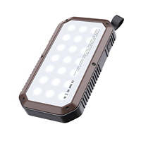 Banque d'alimentation solaire d'extérieur avec 16 LED pour le camping et charge USB