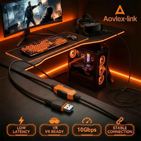 Cable de Extensión USB 3.0 Personalizado de 10 m, Macho Tipo A a Macho Tipo C con Fuente de Alimentación