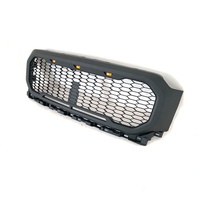 Grille de pare-chocs avant noire en nid d'abeille pour F-150 F150 2021-2022 avec éclairage LED