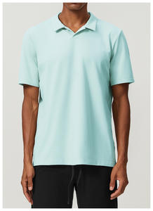 Camisetas Polo <span class=keywords><strong>de</strong></span> moda para <span class=keywords><strong>hombre</strong></span>, tela personalizada, colores puros, Polo amigable con la piel, Camiseta deportiva para Fitness - Product Image 4