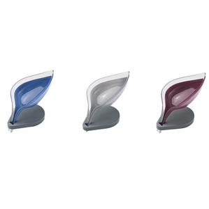 Jabonera de plástico con forma de hoja para jabón en barra, con drenaje tipo cascada y función de ahorro de jabón, a bajo precio - Product Image 5