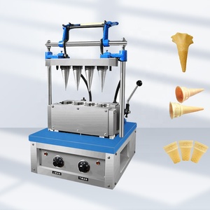 เครื่องทำแก้วกาแฟไอศครีมทรงกรวยวาฟเฟิลแบบแมนนวลเครื่องผลิตแก้วโลหะแก๊สไฟฟ้าสภาพใหม่ - Product Image 6