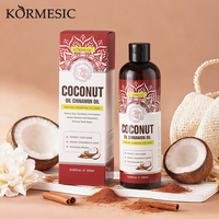 KORMESIC 315ml Grosir Label Pribadi Obat Kumur Minyak Penghilang Bau Mulut Kelapa Kayu Manis Minyak Pembilas untuk Perawatan Mulut