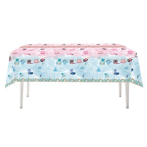 Perlengkapan pesta bening jenis kelamin Denim merah muda dan biru 7/9 inci piring kertas cangkir spanduk serbet untuk dekorasi perayaan perayaan perayaan perayaan Baby Shower - Product Image 4