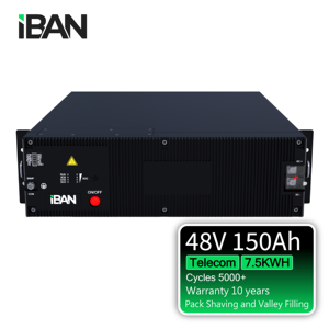 แบตเตอรี่ลิเธียมไอออน 48v 150ah แบบกำหนดเองจากโรงงาน ชุดแบตเตอรี่สำรองพลังงานสำหรับโทรคมนาคม แบตเตอรี่ลิเธียม Lifepo4 อัจฉริยะ - Product Image 4
